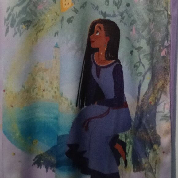 Disney Wish Girls' Purple Nightgown Ruffle Sleeve | Asha | Size 6 - Picture 6 of 8